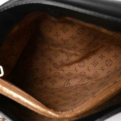 Louis Vuitton Smooth Calfskin Soft Dauphine MM Black 5 of 9