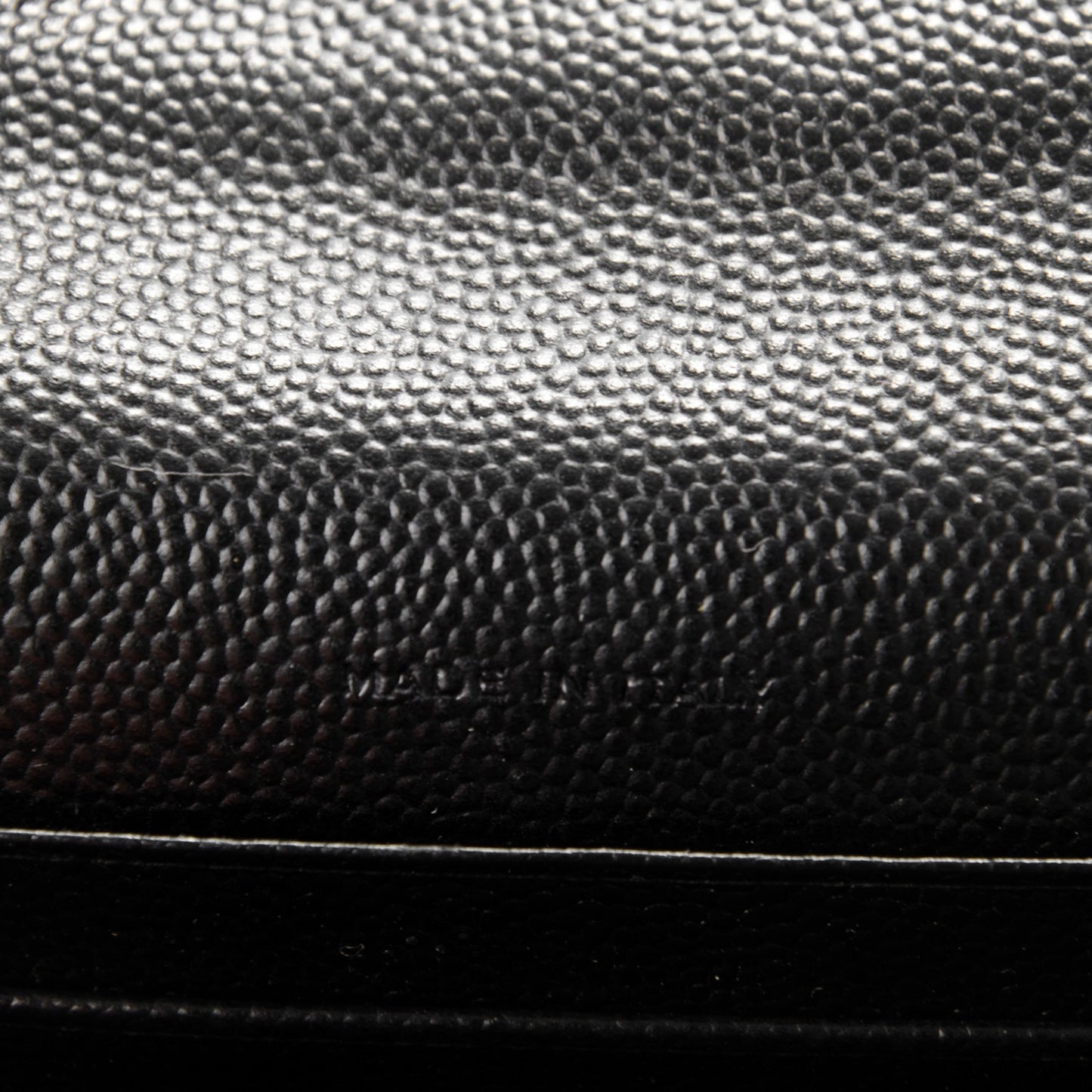 Grain De Poudre Matelasse Chevron Small Monogram Envelope Wallet Black