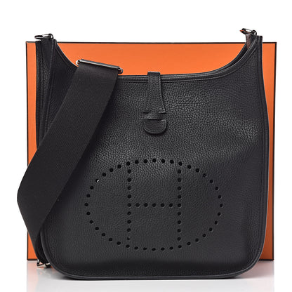 Hermes Taurillon Clemence Evelyne III PM Black 14 of 14