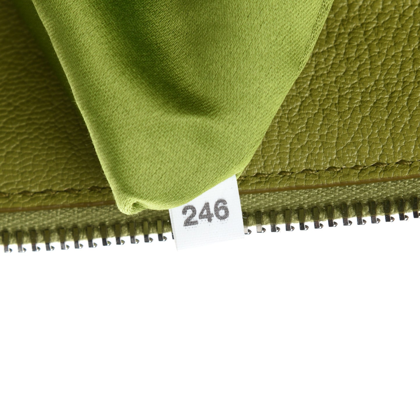 Goatskin Madras Tote Green