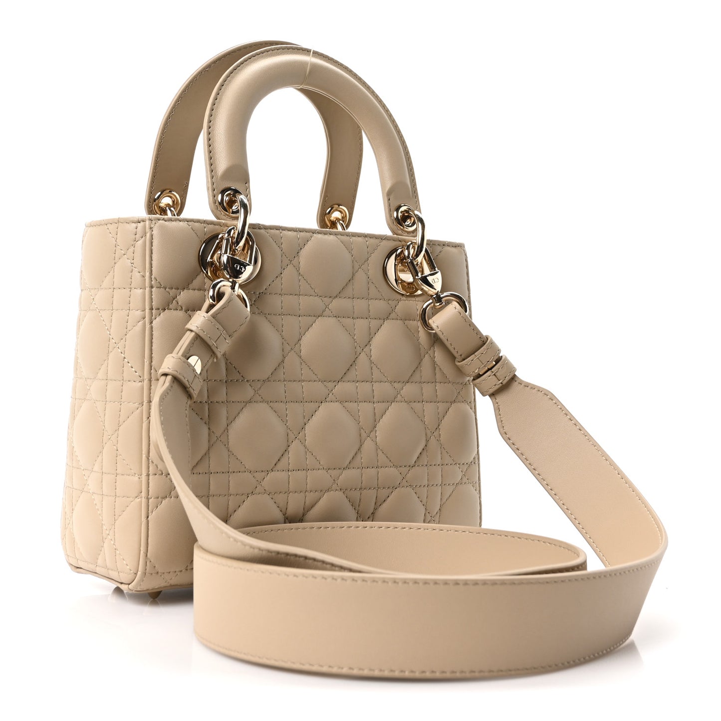 Lambskin Cannage Small My ABCDior Lady Dior Corda