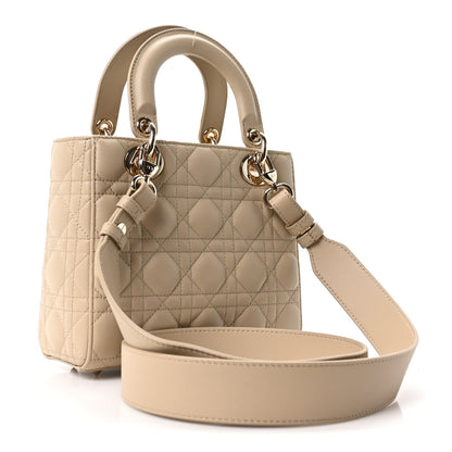 Christian Dior Lambskin Cannage Small My ABCDior Lady Dior Corda 2 of 9