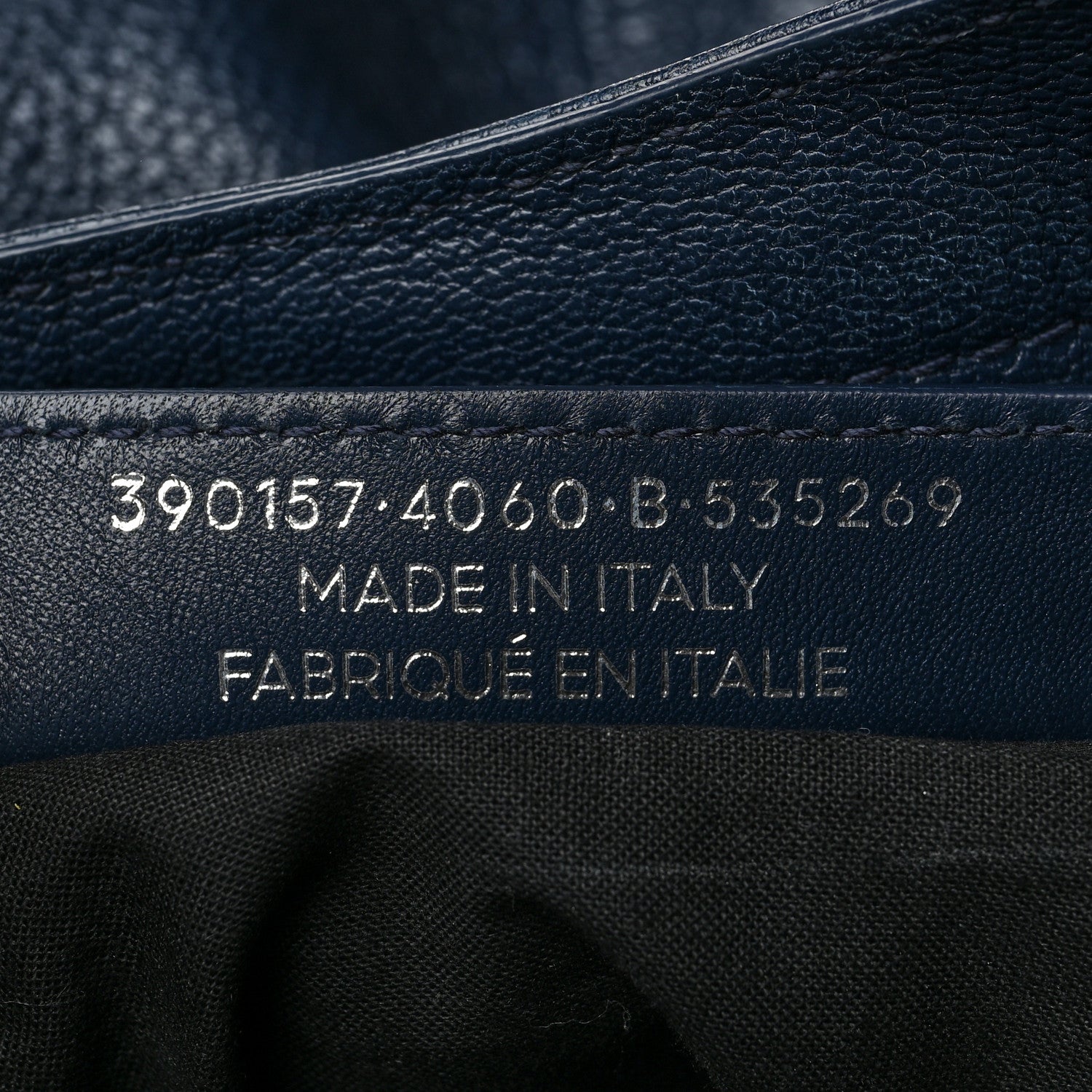 Balenciaga Chevre Silver Metallic Edge Hardware Velo Bleu Nuit Dark Sea 6 of 8