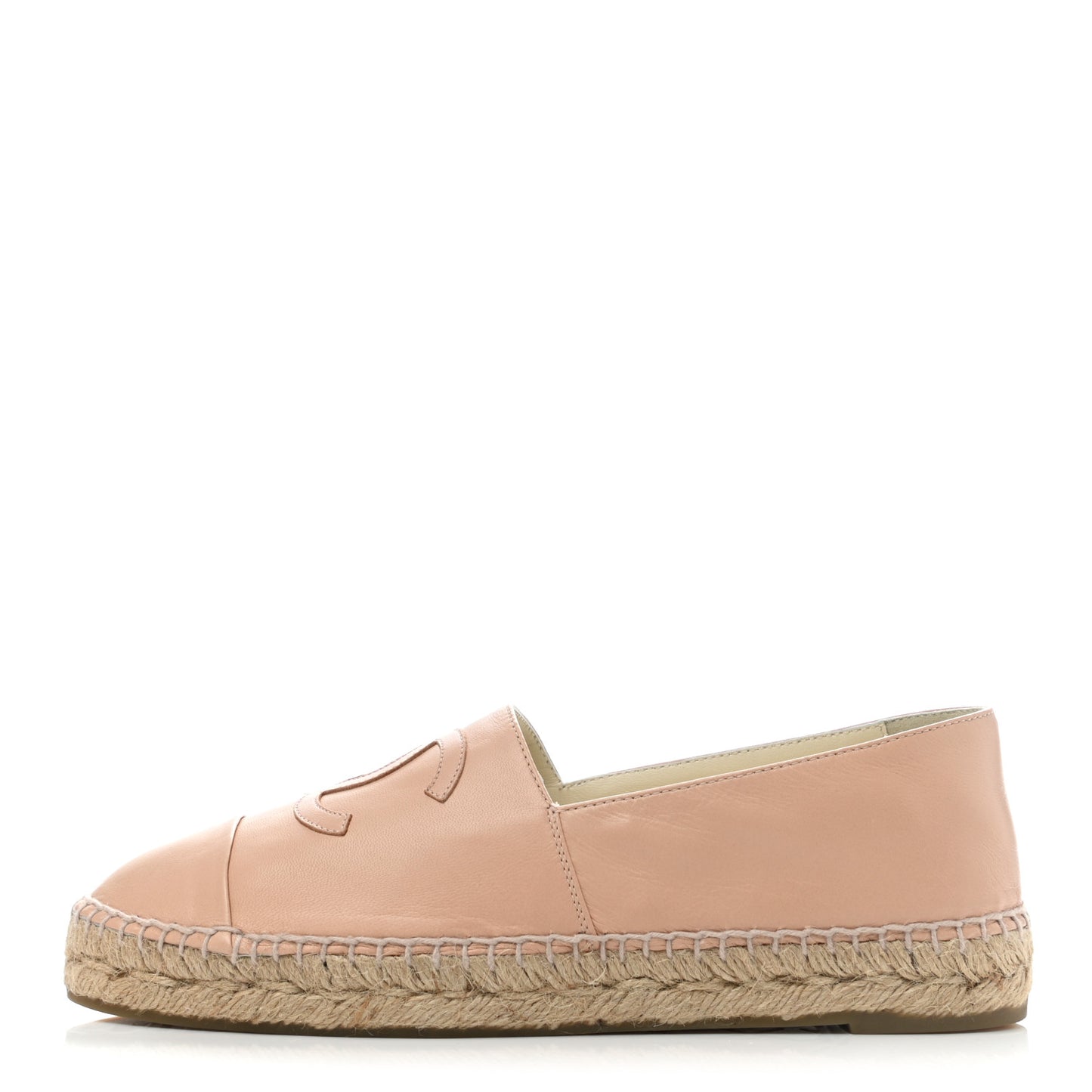 Lambskin CC Espadrilles 39 Nude