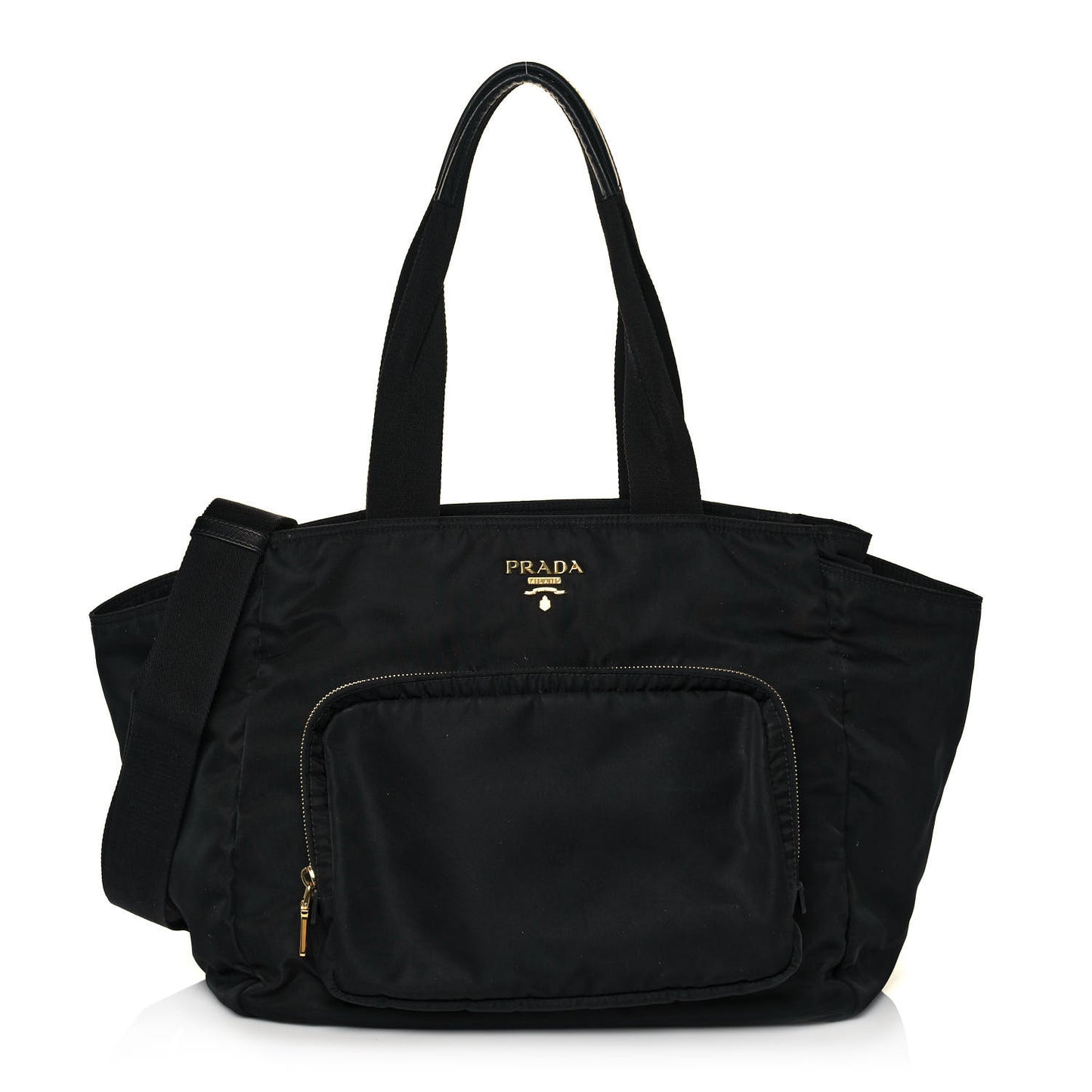 Nylon Vela Baby Bag Black