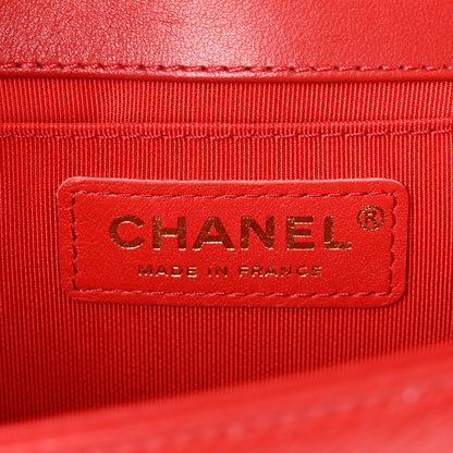 Chanel Lambskin Quilted Medium Boy Flap Red 6 of 11