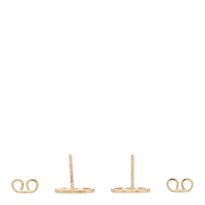 Gucci 18K Yellow Gold Running G Stud Earrings 3 of 5