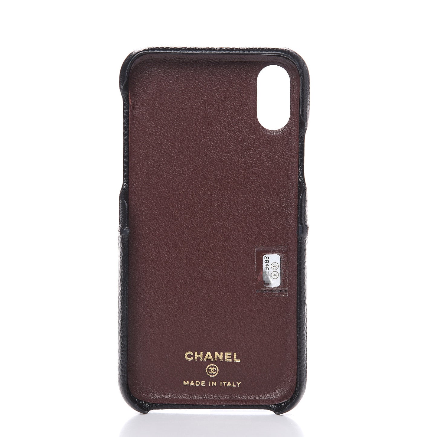 Caviar Quilted iPhone X Coco Tech Case Black