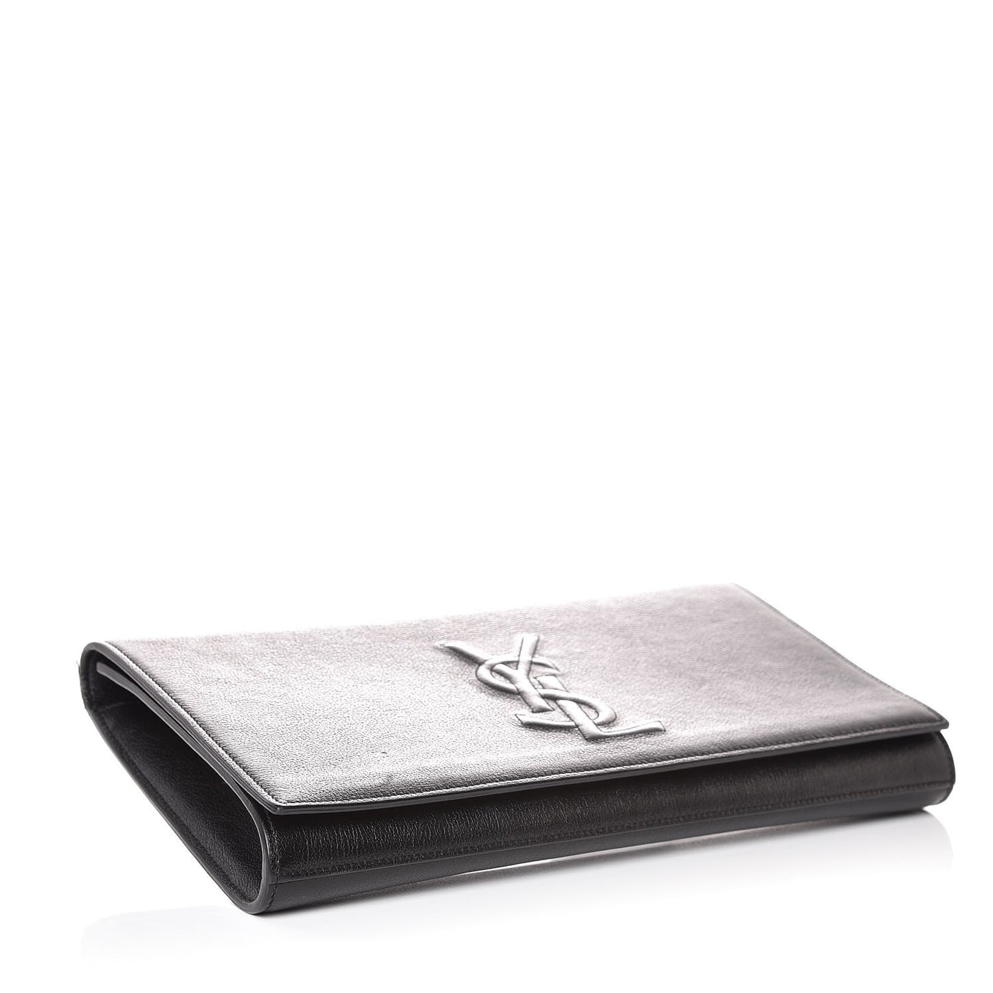 Calfskin Monogram Large Belle De Jour Clutch Black