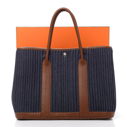Hermes Ribbed Wool Negonda Garden Party MM 36 11 of 11