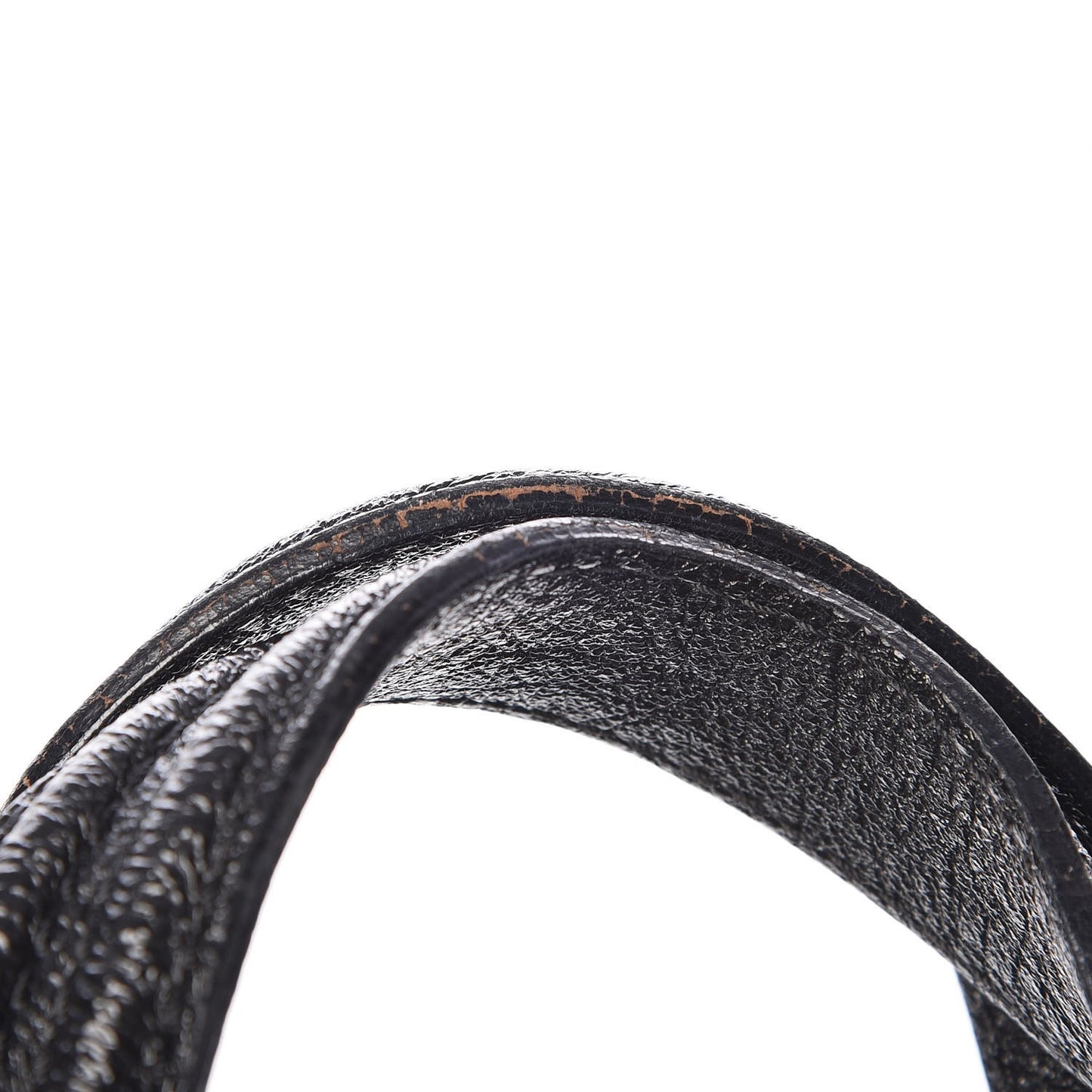 Glazed Pebbled Calfskin Medium Nightingale Black