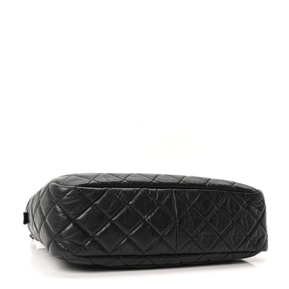 Chanel Aged Calfskin Quilted Large Reissue Camera Case Black Black 4 of 11