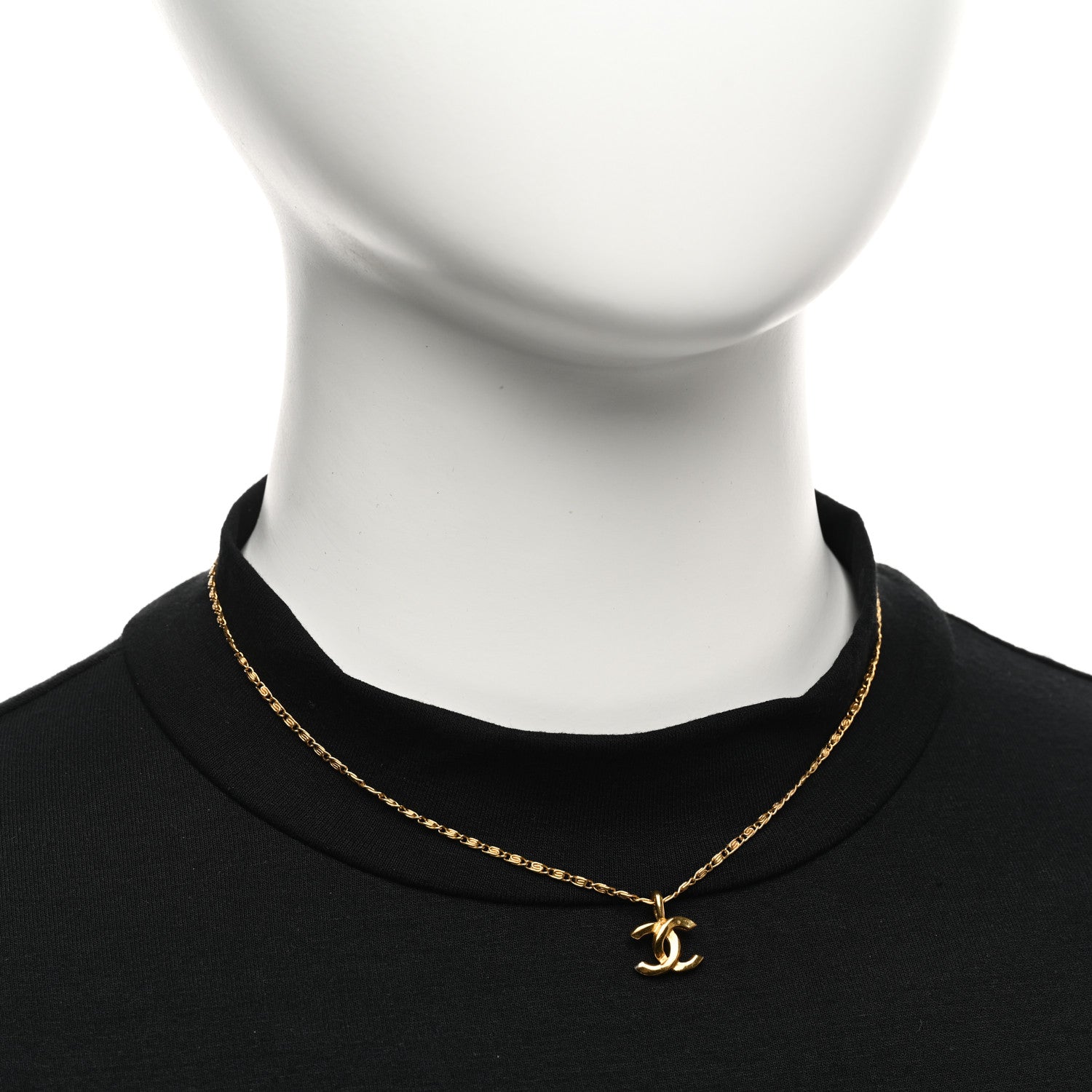 Chanel Metal CC Necklace Gold 2 of 5