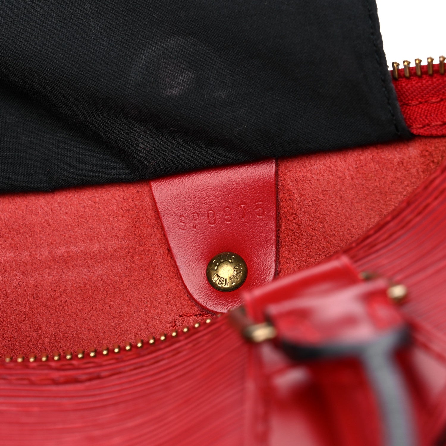 Louis Vuitton Epi Speedy 25 Castillan Red 8 of 18
