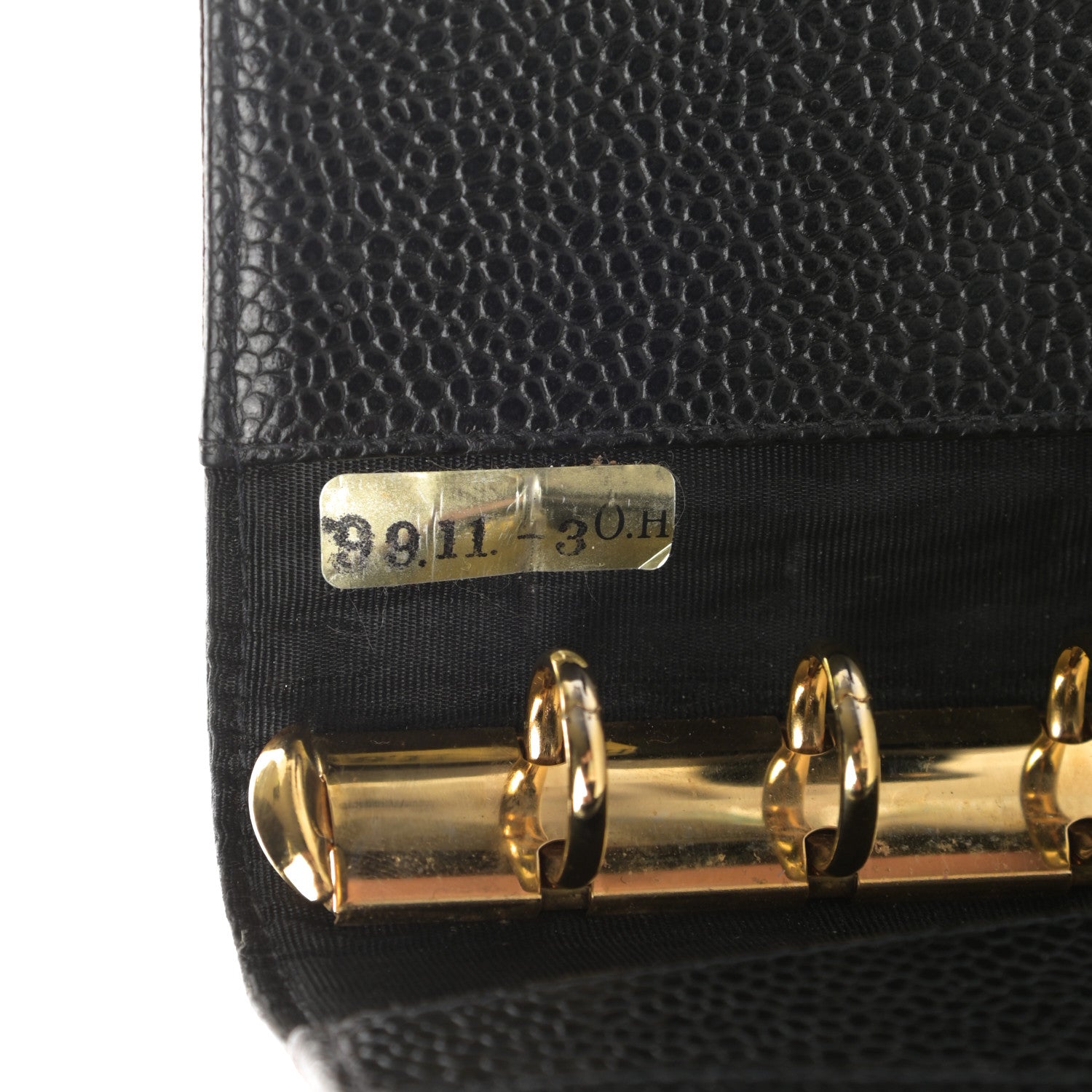 Chanel Caviar CC Small Ring Agenda Planner Black 9 of 12
