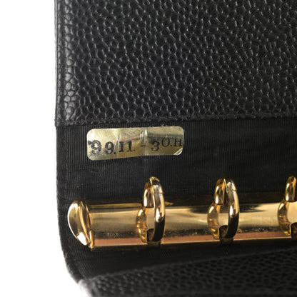 Chanel Caviar CC Small Ring Agenda Planner Black 9 of 12