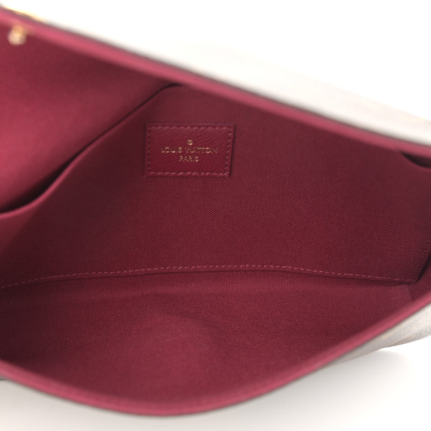 Louis Vuitton Monogram Pochette Felicie Chain Wallet Fuchsia 5 of 13