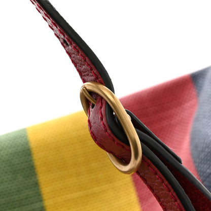 Gucci Canvas Marley Stripe Script Logo Large Gucci 100 Tote Bag Multicolor 12 of 15