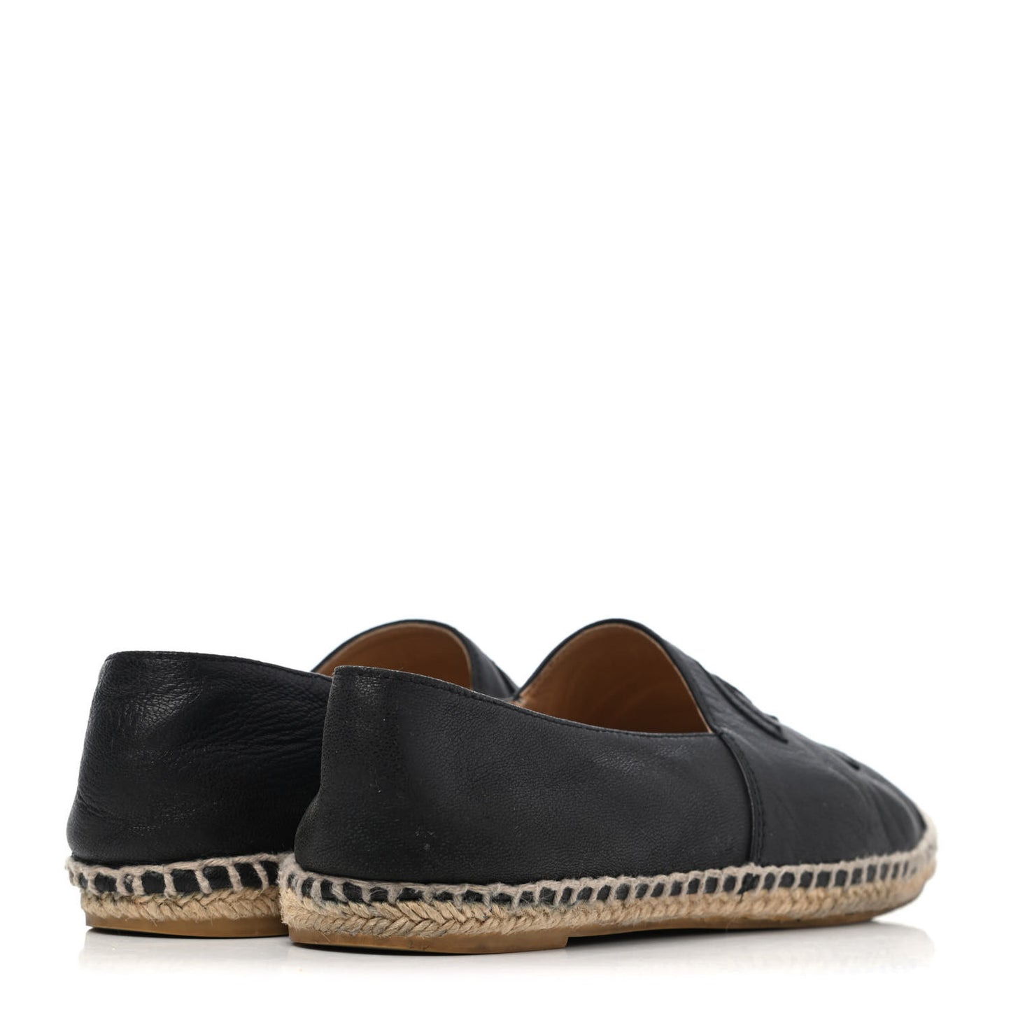 Lambskin CC Espadrilles 38 Black