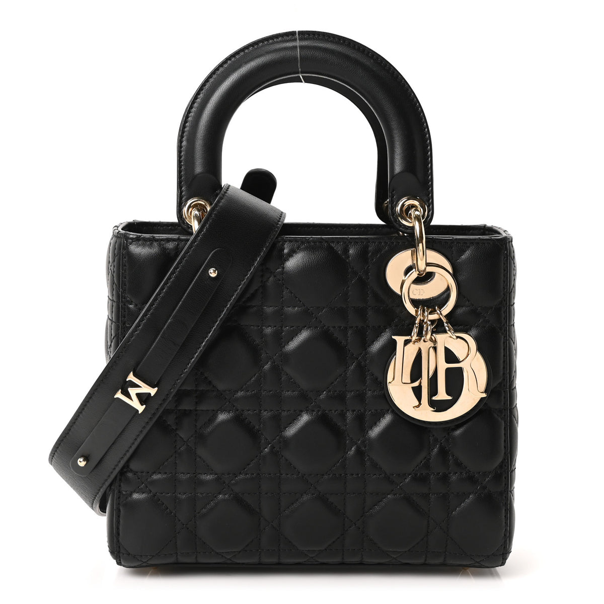 Christian Dior Lambskin Cannage Small My ABCDior Lady Dior Black 1 of 10