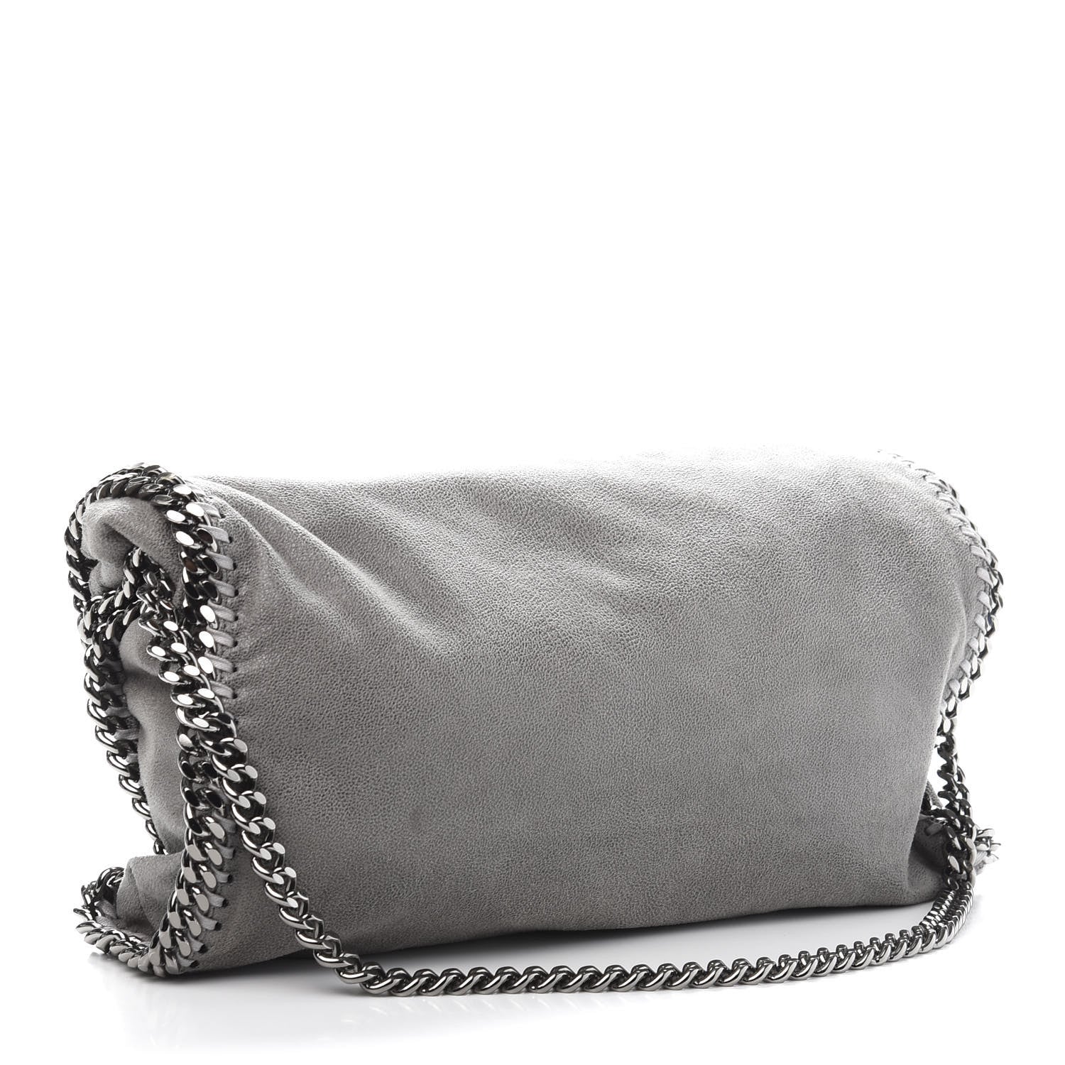 Stella McCartney Shaggy Deer Falabella Fold Over Tote Grey 2 of 11