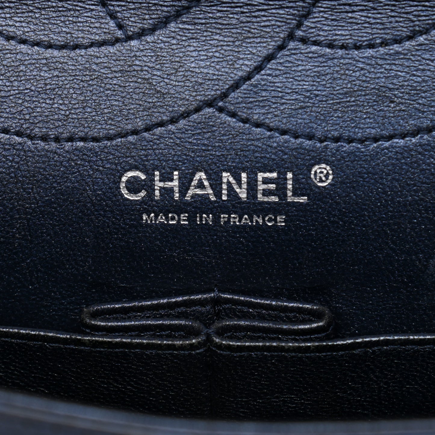 Metallic Aged Calfskin Quilted 2.55 Reissue 227 Flap Blue