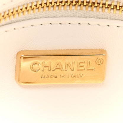 Chanel Sequin Logo CC Small Single Flap White Multicolor 6 of 9