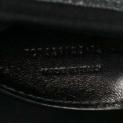 Saint Laurent Sheepskin Tri-Quilt Monogram Medium College Bag Black 8 of 11