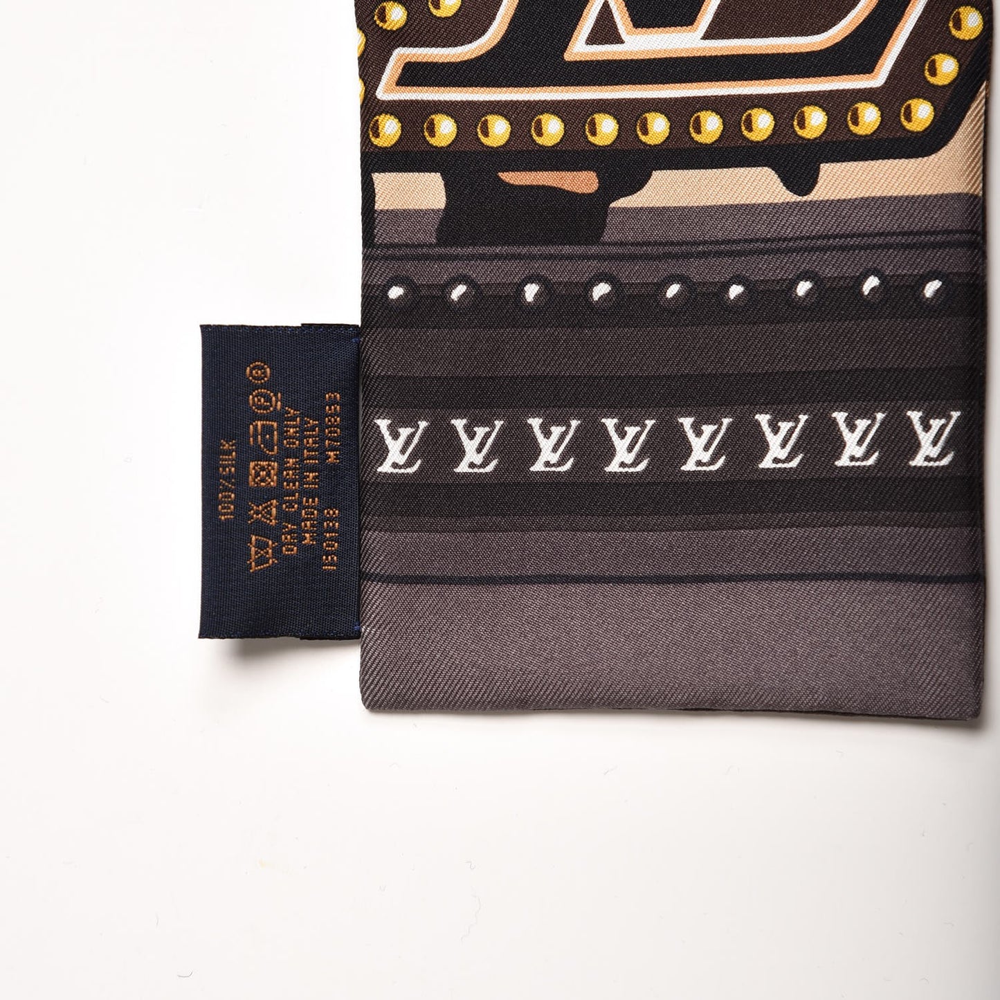 Silk Monogram LV World Bandeau Brown