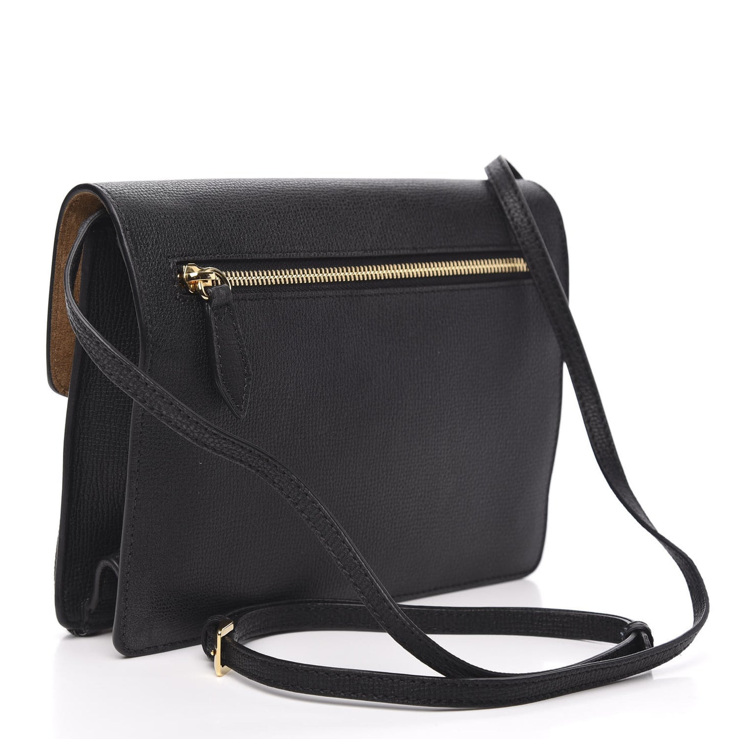 Derby Calfskin House Check Small Macken Crossbody Bag Black