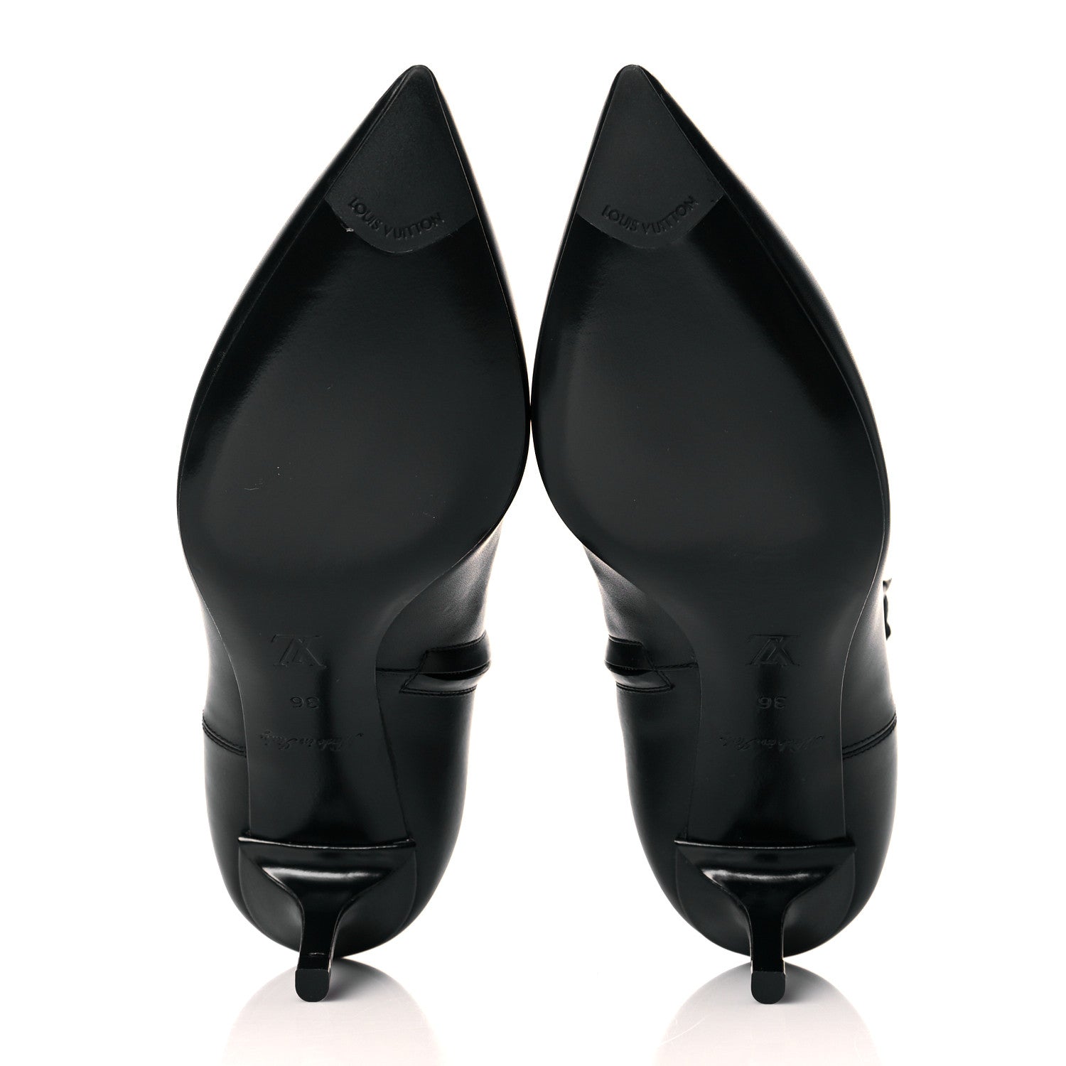 Louis Vuitton Calfskin Call Back Ankle Boots 36 Black 6 of 9