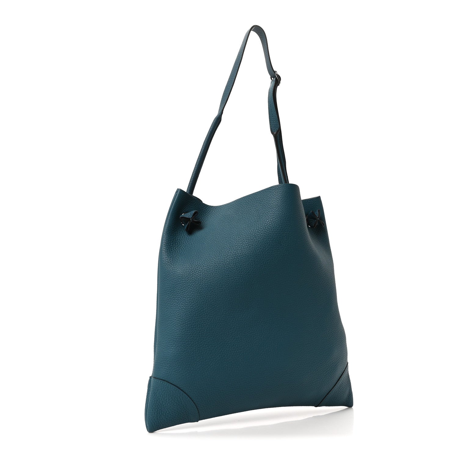 Hermes Taurillon Clemence Silkycity 33 Vert Bosphore 3 of 9