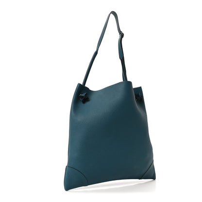 Hermes Taurillon Clemence Silkycity 33 Vert Bosphore 3 of 9