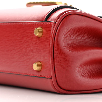 Valentino Garavani Grainy Calfskin Mini Rockstud Alcove Top-Handle Bag Rouge Pur 10 of 10