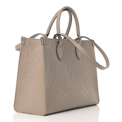 Louis Vuitton Empreinte Monogram Giant Onthego MM Tourterelle 3 of 8