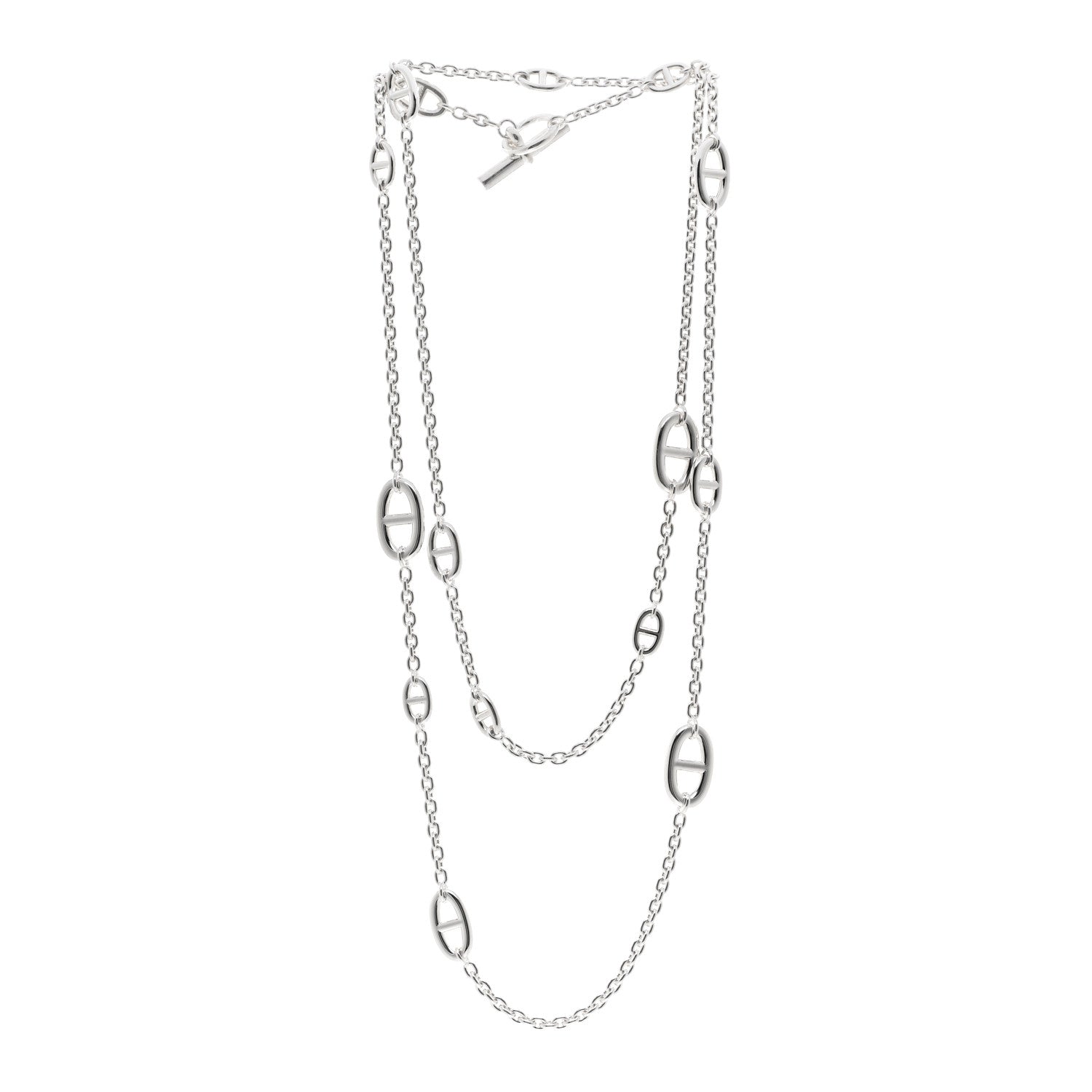 Hermes Sterling Silver Farandole Necklace 120 3 of 5