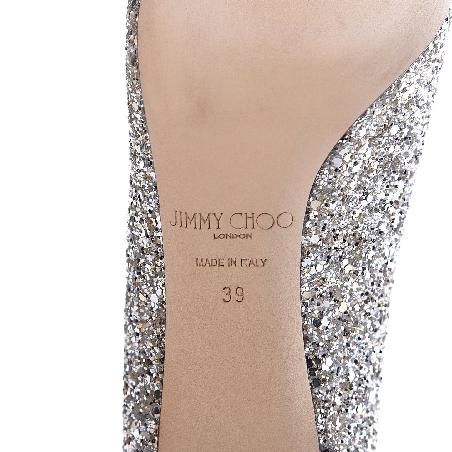 Glitter Pointy Toe Romy 85 Pumps 39 Champagne