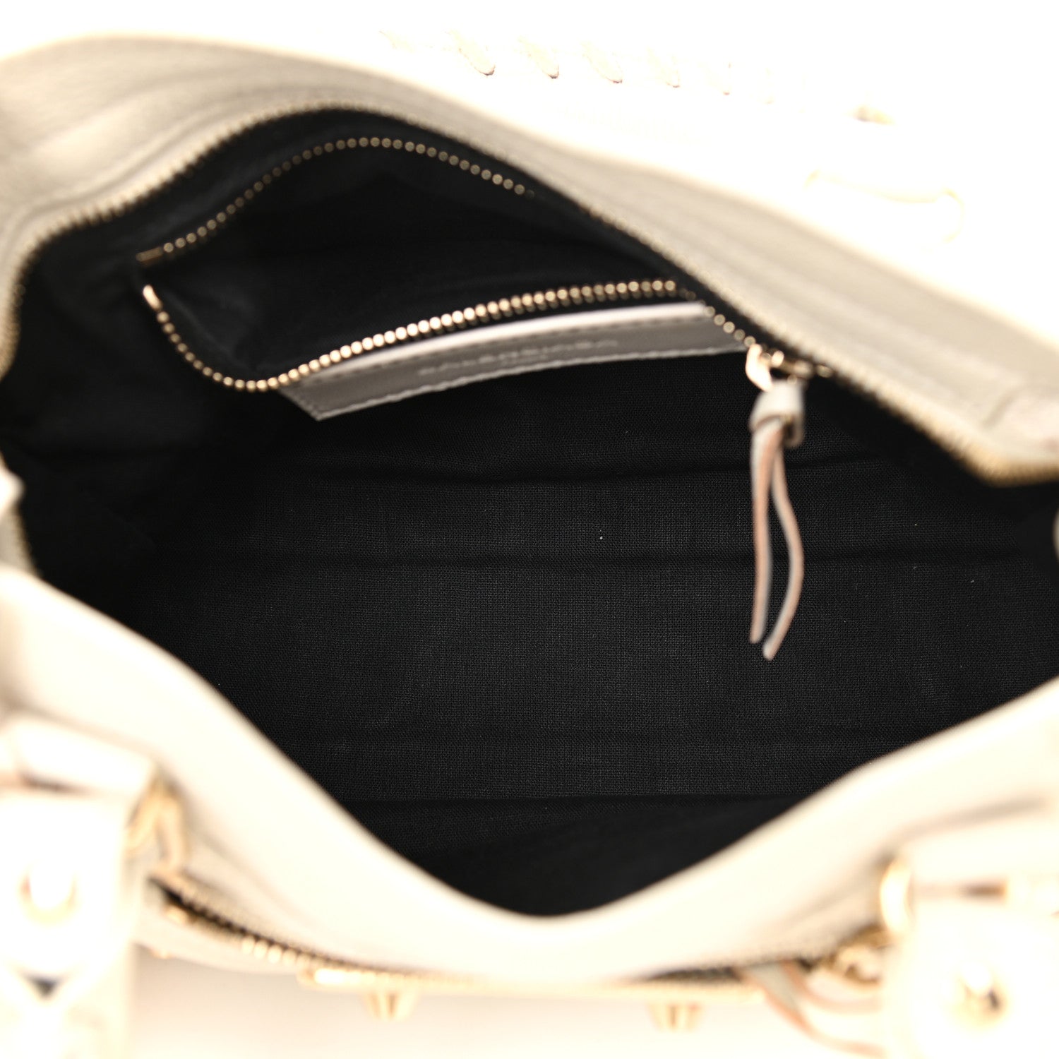 Balenciaga Chevre Gold Metallic Edge Hardware Mini City Ivory 5 of 11