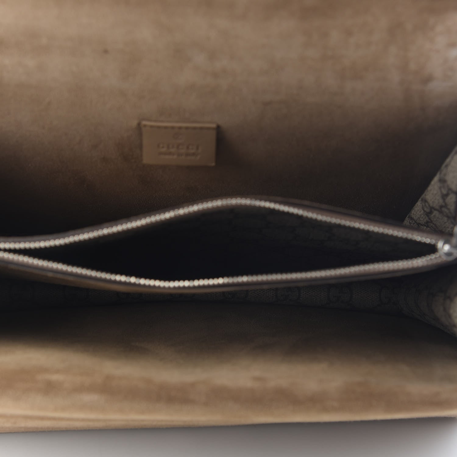 Gucci GG Supreme Monogram Embroidered Medium Dionysus Shoulder Bag Taupe 5 of 9