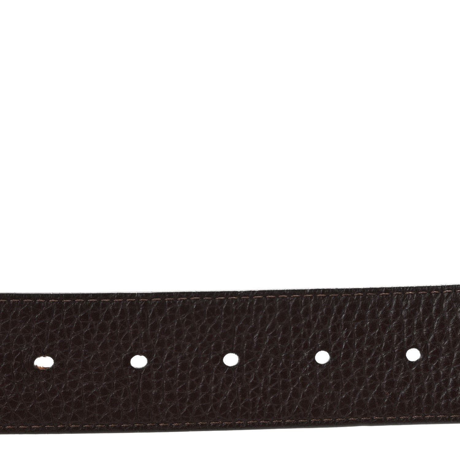 Louis Vuitton Taurillon Calfskin 30mm LV Initiales Reversible Belt 95 38 Brown Dark Brown 5 of 10