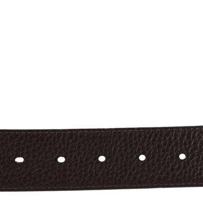 Louis Vuitton Taurillon Calfskin 30mm LV Initiales Reversible Belt 95 38 Brown Dark Brown 5 of 10