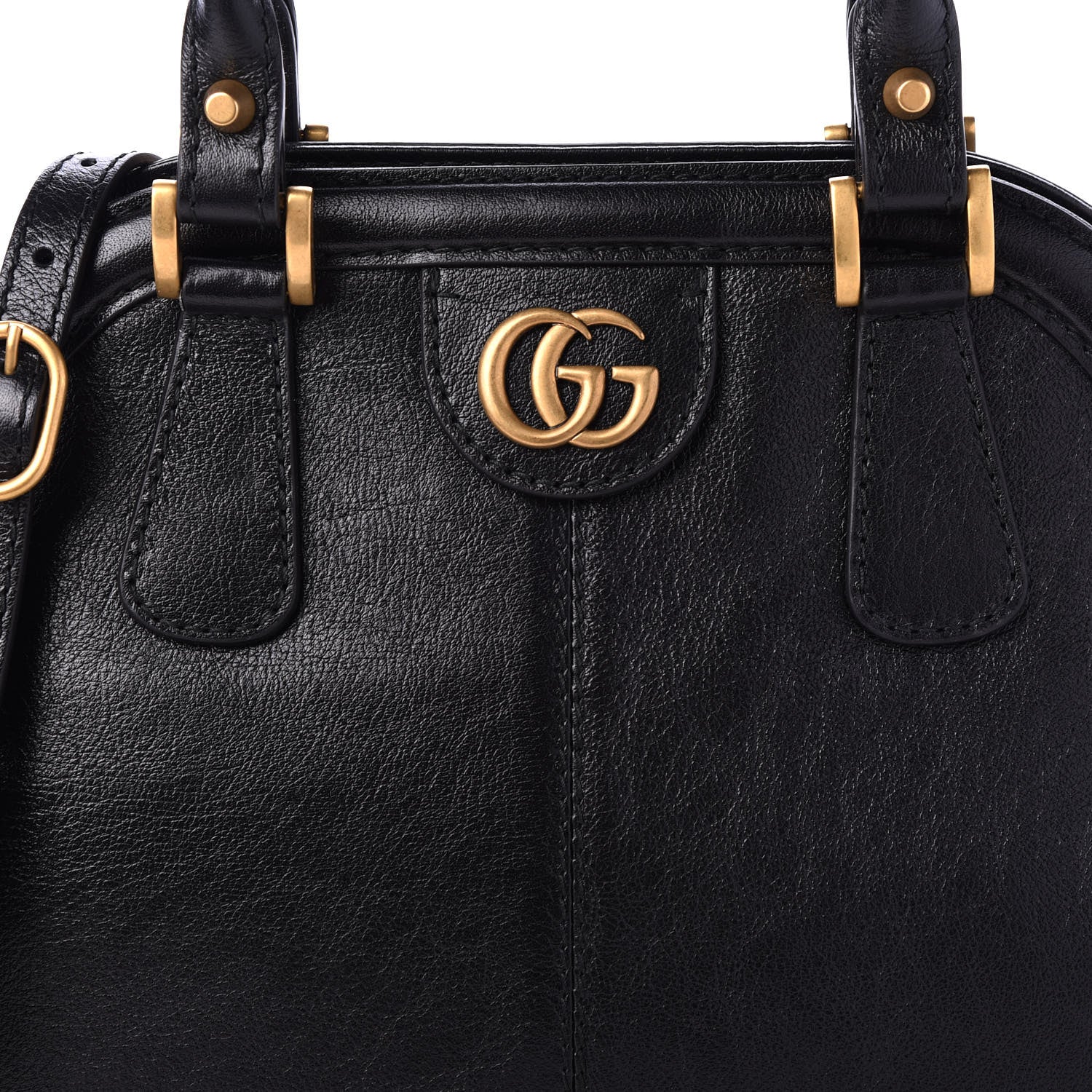 Gucci Calfskin Medium Re(Belle) Top Handle Bag Black 10 of 10
