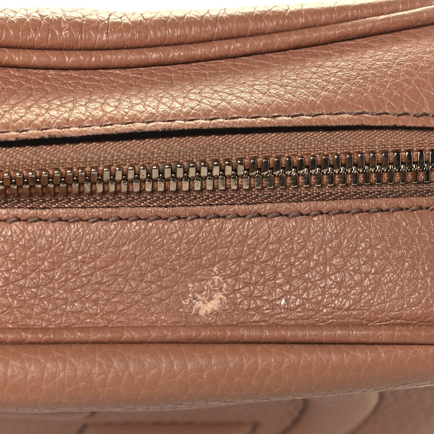 Gucci Pebbled Calfskin Small Soho Disco Bag Camelia 10 of 11