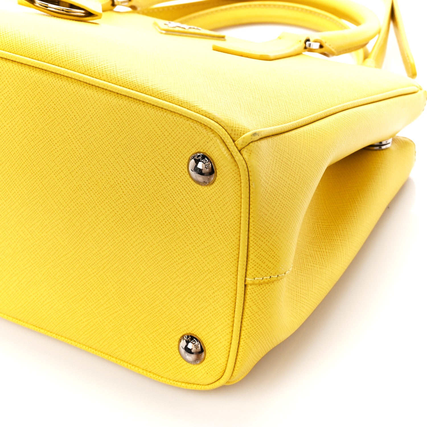Prada Saffiano Small Galleria Double Zip Tote Soleil 11 of 13