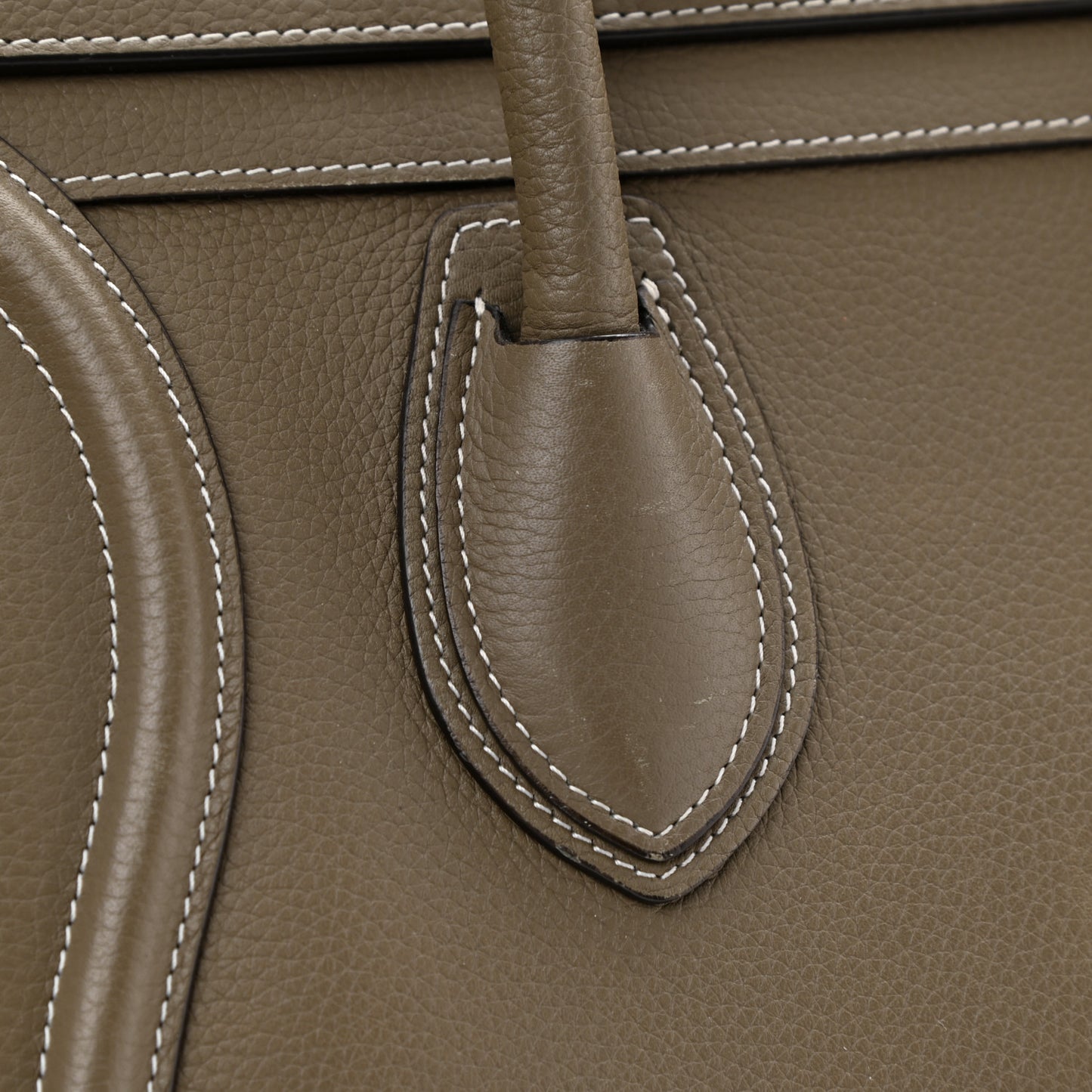 Drummed Calfskin Mini Luggage Souris