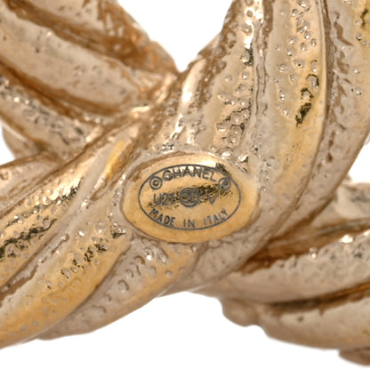 Chanel Twisted CC Brooch Light Gold 3 of 4