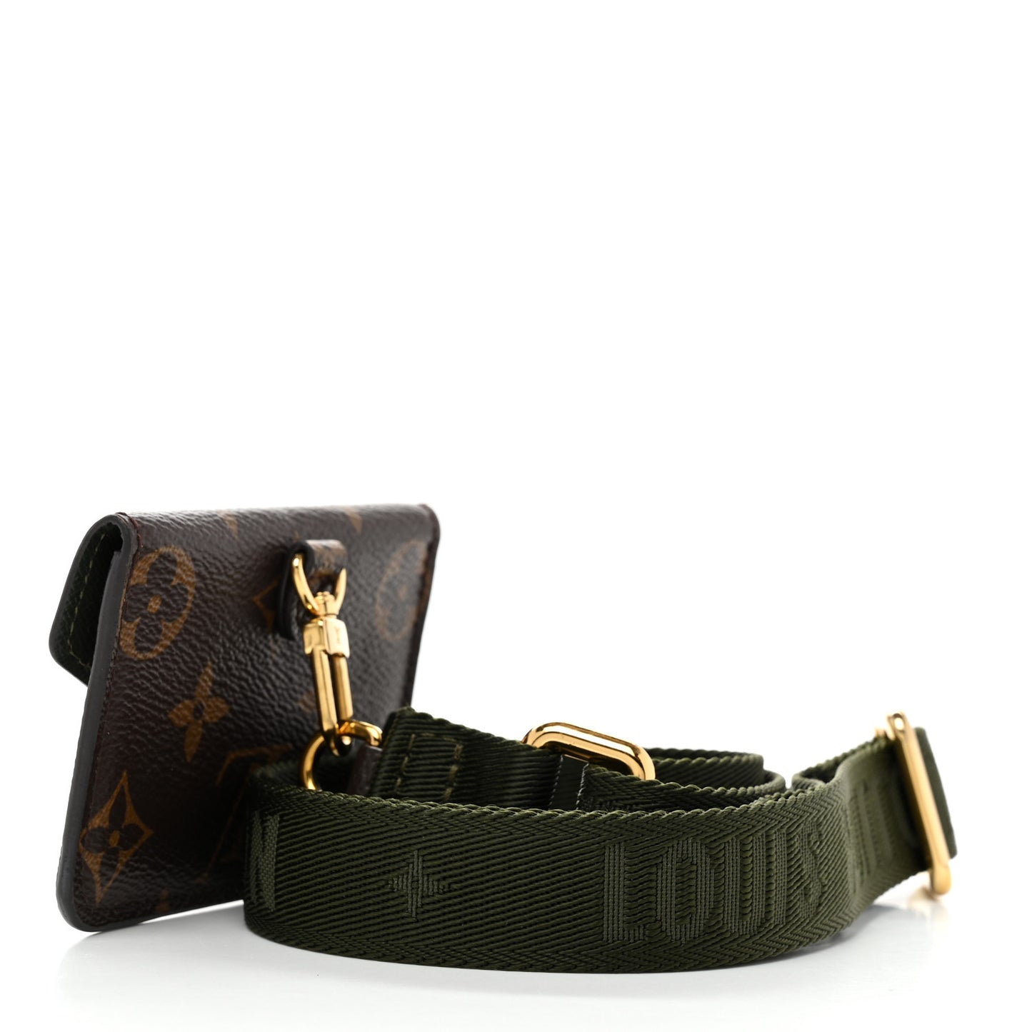 Monogram Felicie Strap & Go Shoulder Strap Kaki