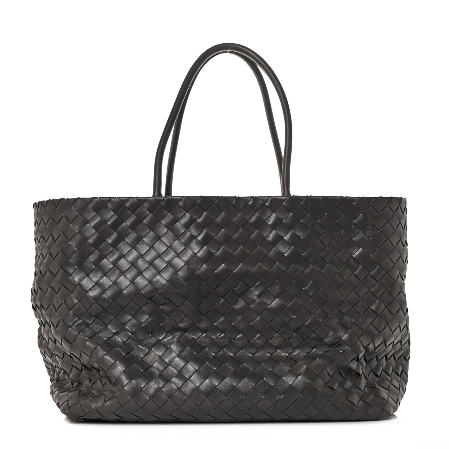 Nappa Intrecciato Tote Light Grey
