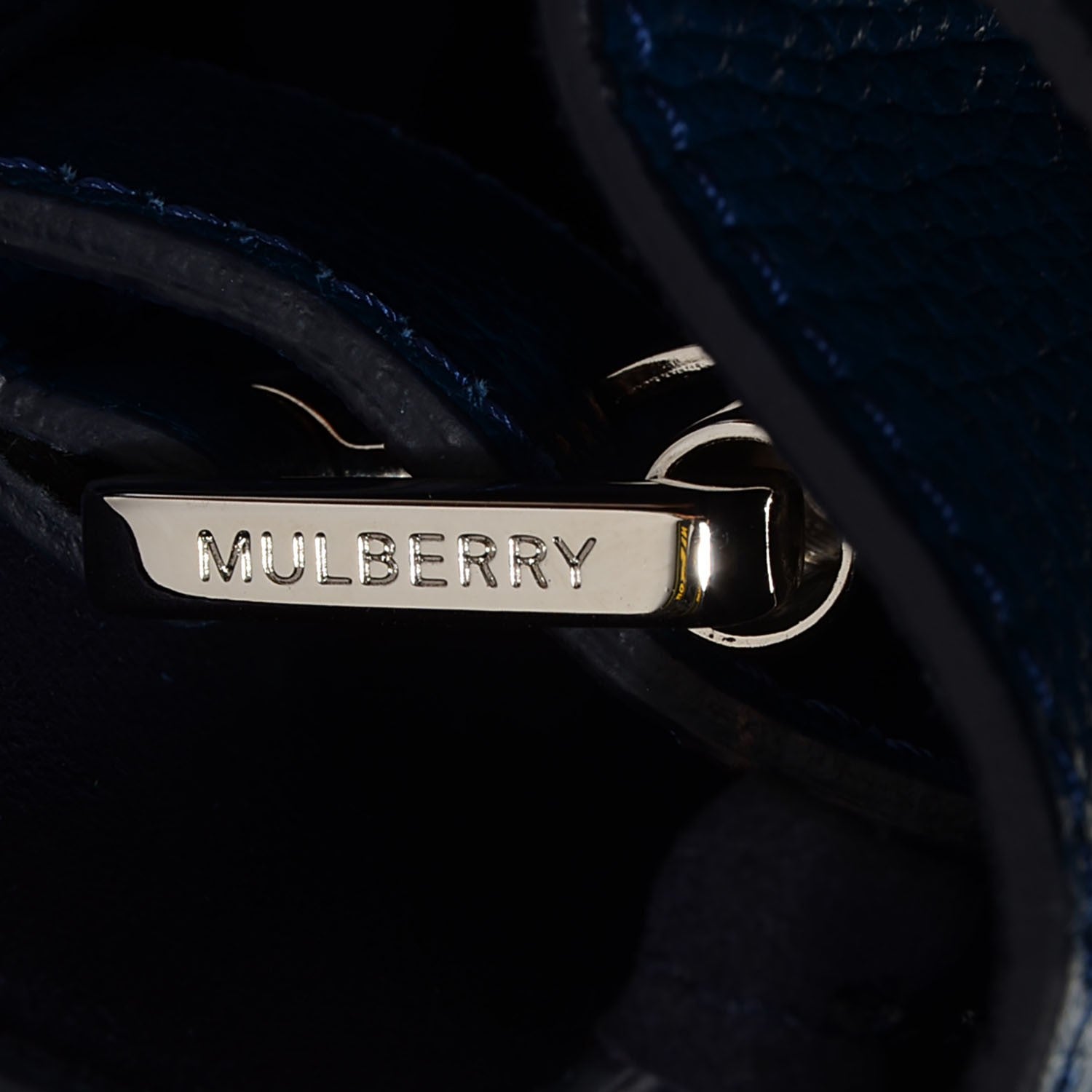 Mulberry Classic Grain Small Bayswater Sea Blue 10 of 12