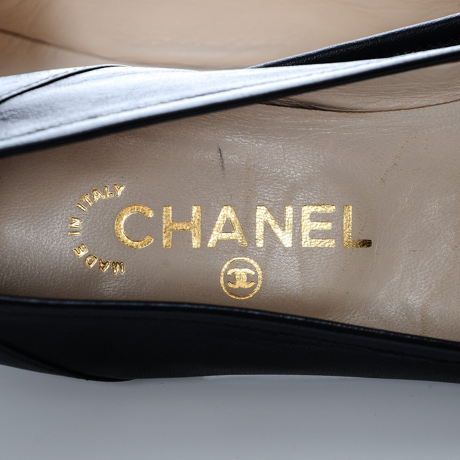 Chanel Lambskin CC Loafers 37 Black 8 of 9